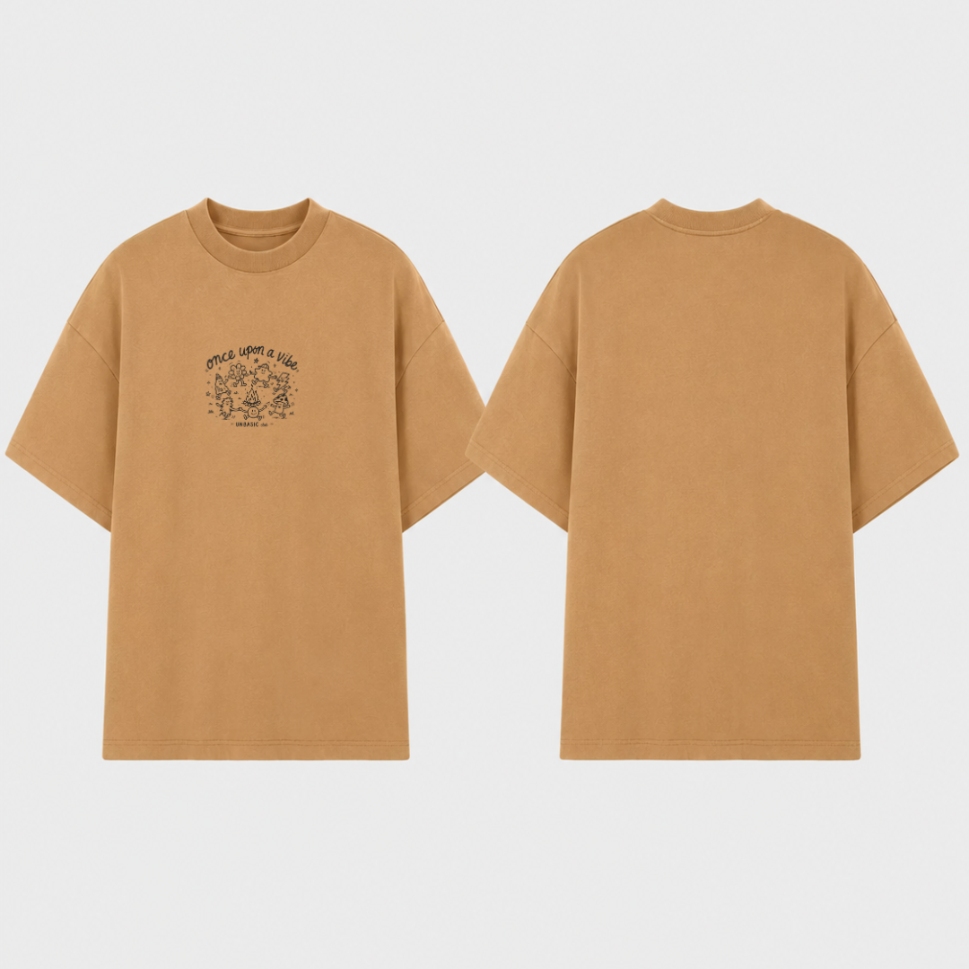 Camiseta Oversized VIBE Camelo