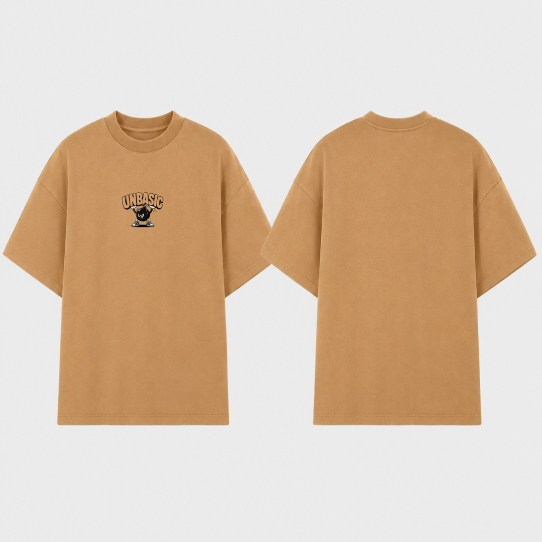 Camiseta Oversized SHORT FUSE Camelo