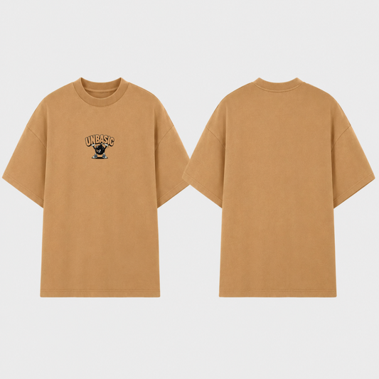 Camiseta Oversized SHORT FUSE Camelo
