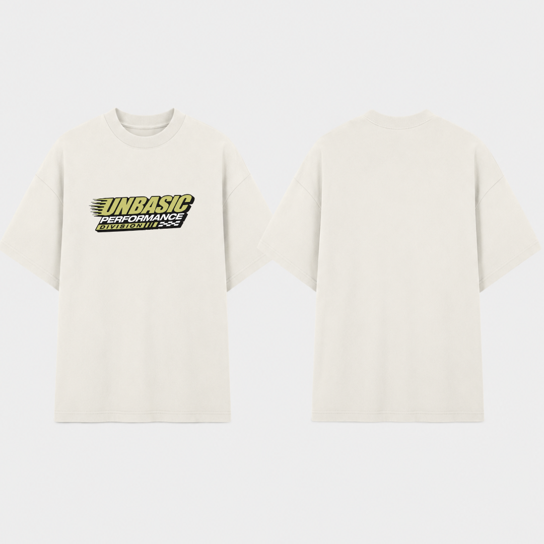 Camiseta Oversized PIT STOP Off White