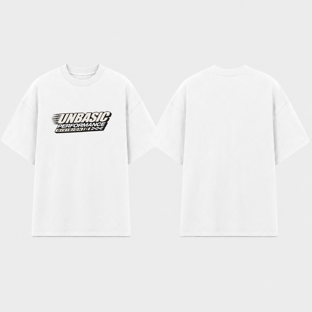 Camiseta Oversized PIT STOP Branco