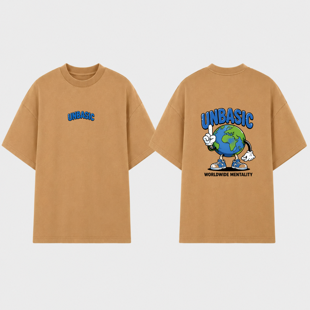 Camiseta Oversized OFF THE MAP Camelo