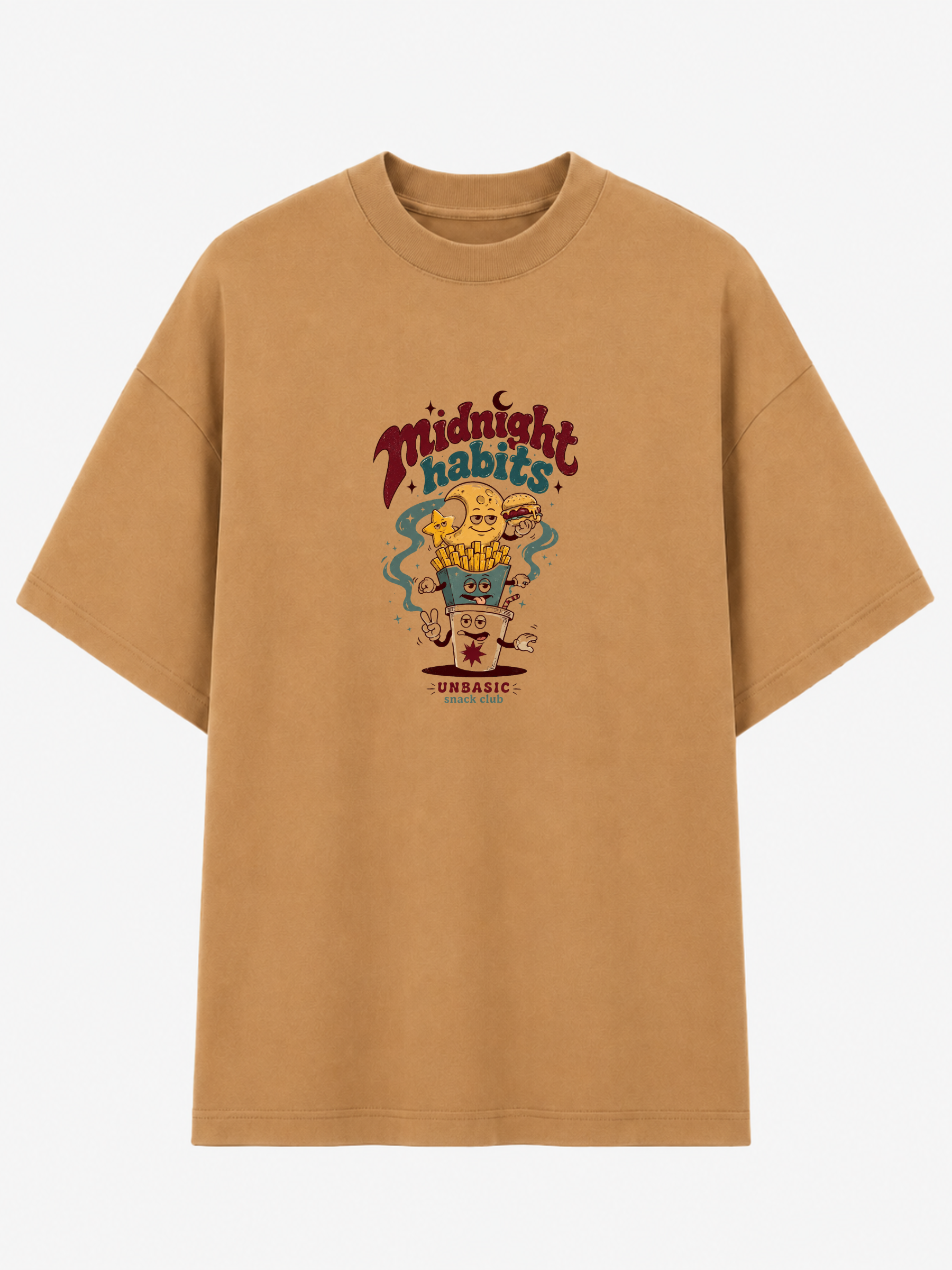 Camiseta Streetwear GRAVEYARD Camelo