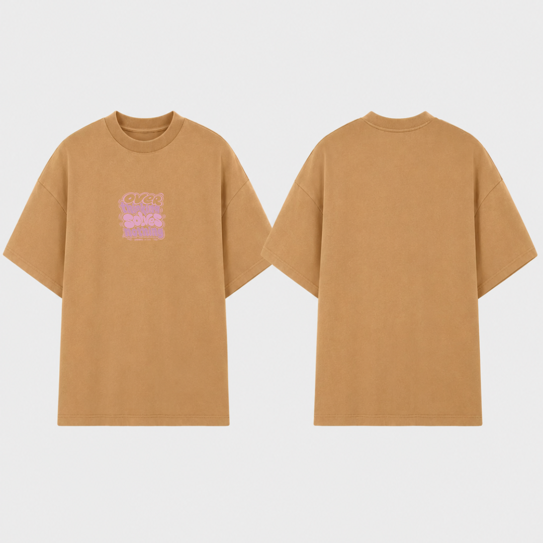 Camiseta Oversized 3AM Camelo