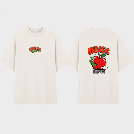 Camiseta Oversized BAD APPLE Off White