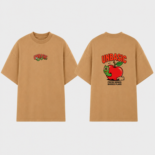 Camiseta Oversized BAD APPLE Camelo
