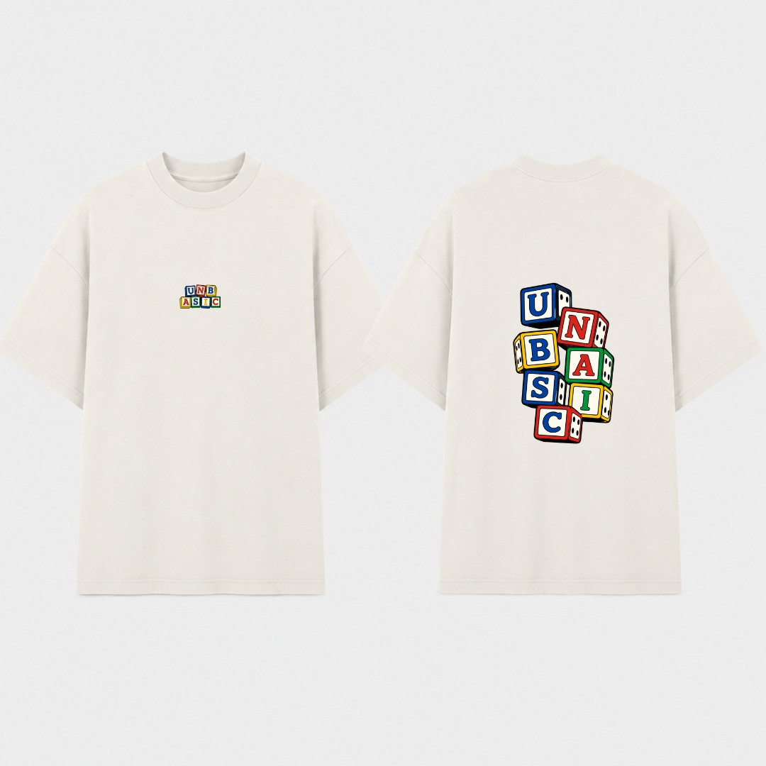 Camiseta Oversized TOY BOX Off White