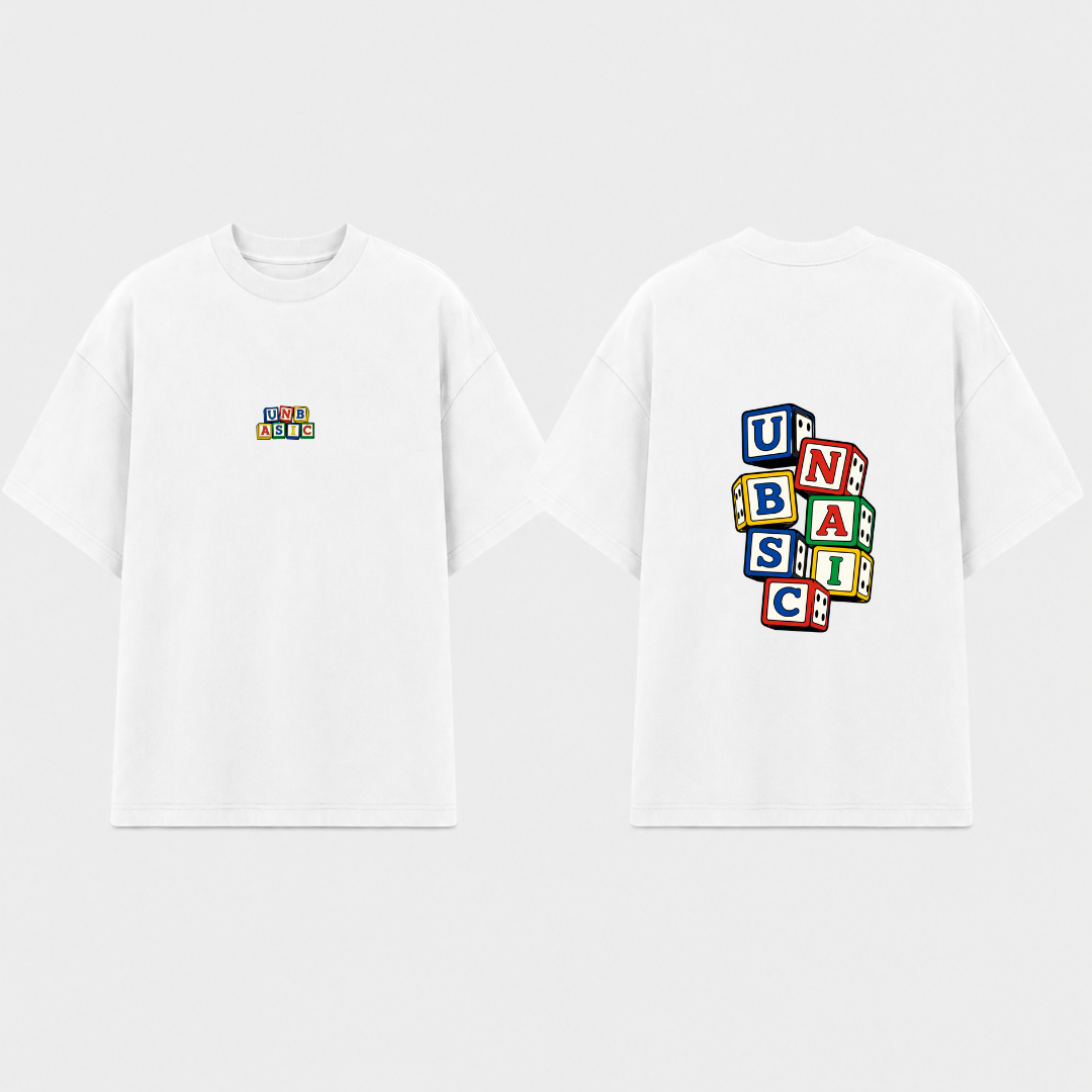 Camiseta Oversized TOY BOX Branco